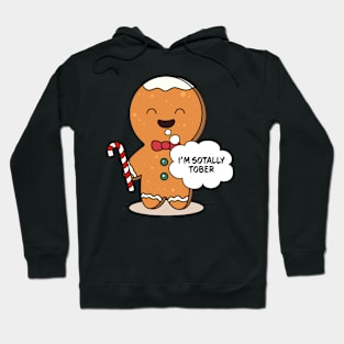 I'm Sotally Tober Sober Family Matching Christmas Pajama Gingerbread Costume Gift Hoodie